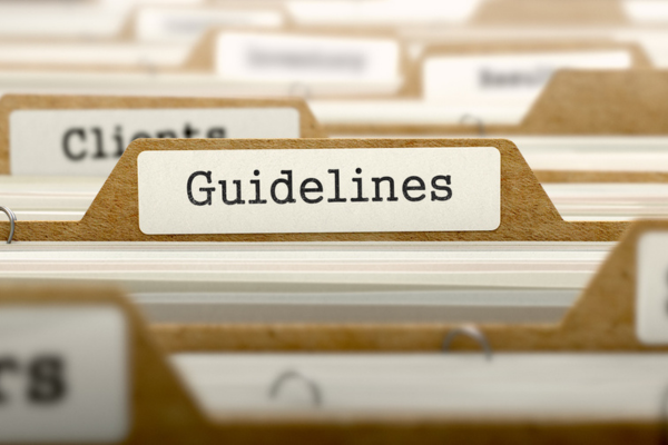 brown folder labeled as guidelines depicting commercial propane storage safety