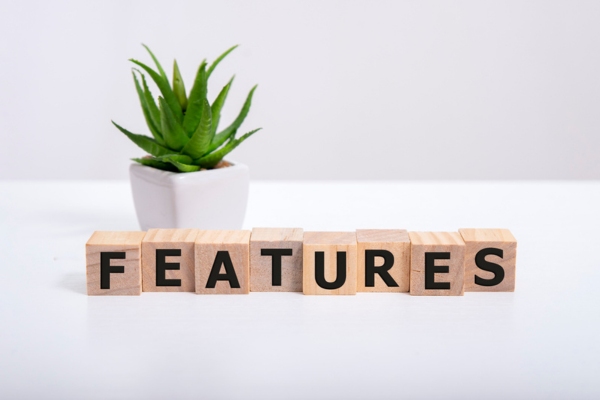 features spelled using wooden letter cubes depicting Propane Backup Generator