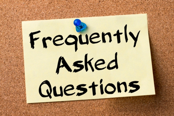 Frequently Asked Questions written on a sticky note pinned on a corkboard depicting FAQs about propane