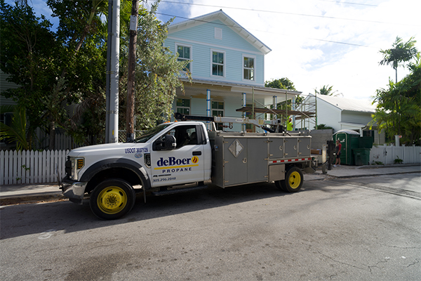 residential propane tank installation services in the florida keys by deBoer Propane