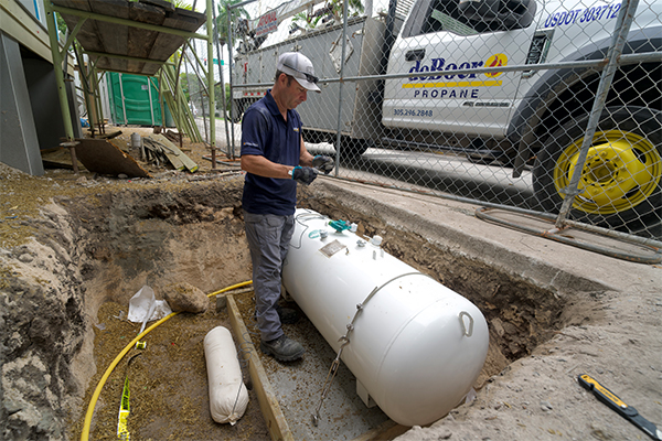 propane tank installation services in the florida keys by deBoer Propane