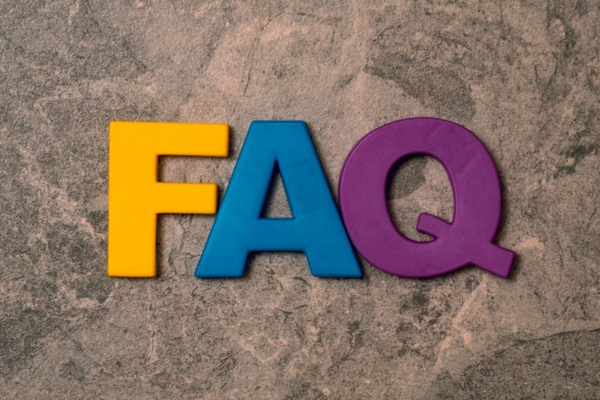 FAQ spelled using colorful 3D letters depicting Propane Autogas questions