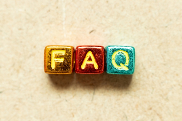 FAQ spelled using metallic letter beads depicting Propane For Construction Sites questions
