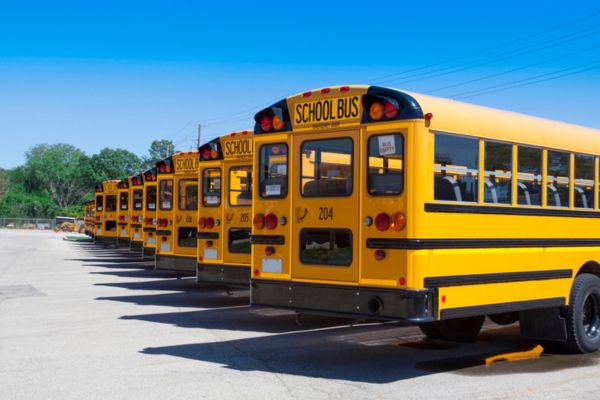 school bus fleet